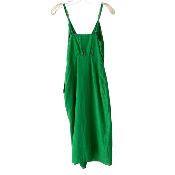 Reiss Esme Green Linen Sheath Dress with Pockets NWOTS size 4 - Picture 8 of 12